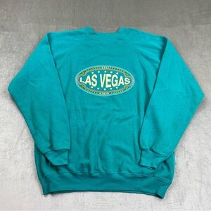 Vintage Las Vegas Crewneck Sweatshirt Made In USA XL